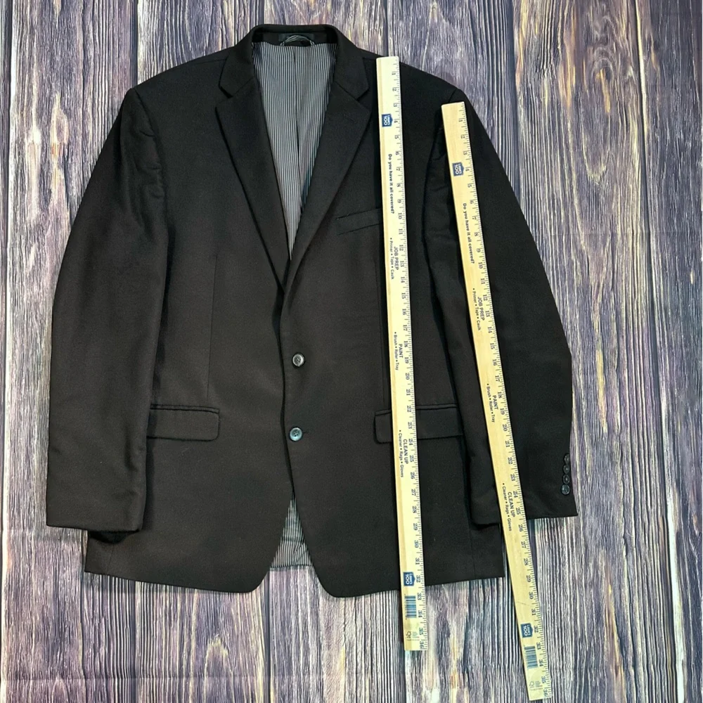 Men's CALVIN KLEIN 100% Cashmere SPORT COAT BLAZER SUIT JACKET Double Vent Brown
